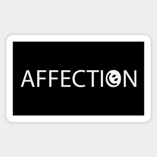 Affection typographic artwork Sticker